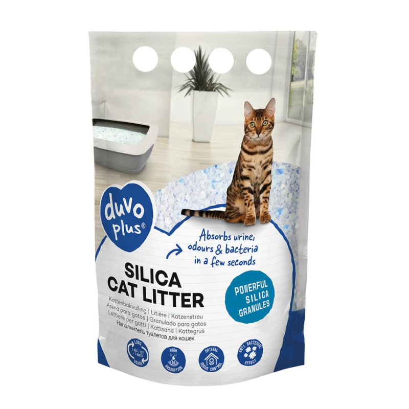 Kattegrus Silica   Liter Duvo Plus