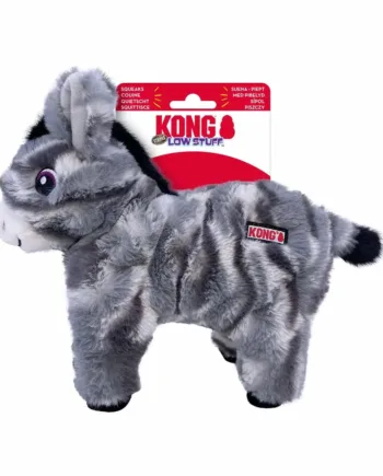 Imazo  Kong Low Stuff Stripes Donkey 25x27x8 5cm Hundelegetøj Plys Alt Til Hunden