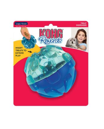 Imazo  Kong Reward Ball Large 12ø Cm Hundelegetøj Robust Gummi Alt Til Hunden
