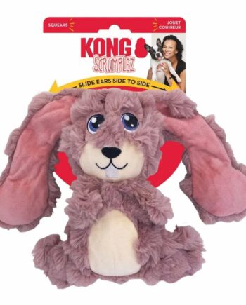 Kong Scrumplez Bunny   Interaktivt Hundelegetøj Med Pibende ører Til Små Og Mellemstore Hunde