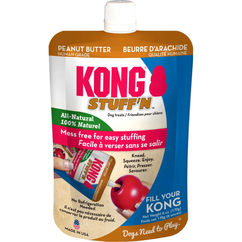 Kong Stuffn Peanutbutter Fyld Til Legetøj 170