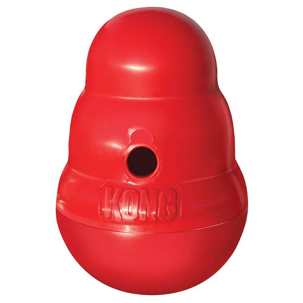 Kong Wobbler 19x13x13cm Aktivt Legetøj Til Hunde Over 12 Kg Maskinvaskbar