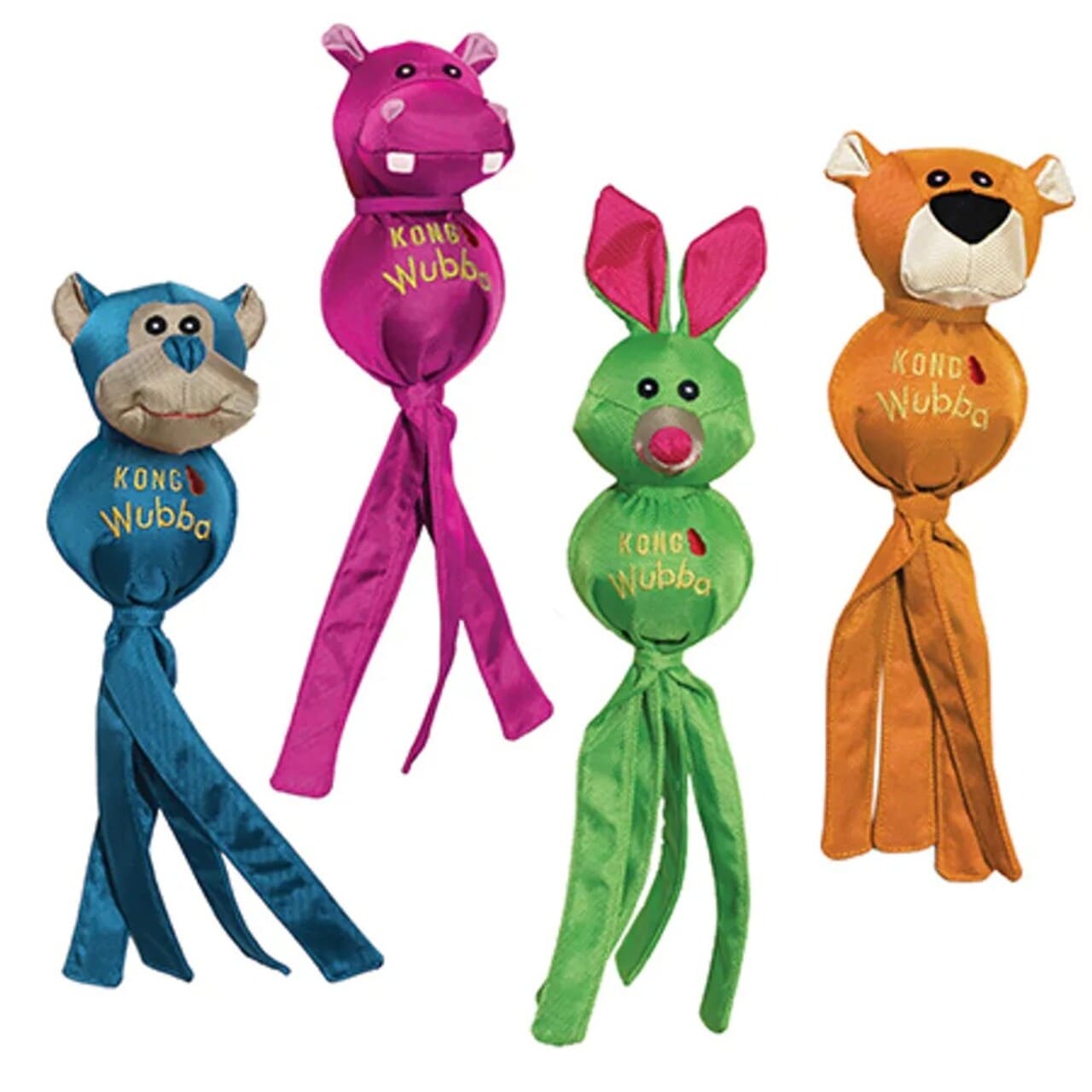 Kong Wubba Ballistic Friends   Hundelegetøj For Store Hunde  Med Piv Og Lange Haler  Til Indendørs Og Udendørs Brug  Af Imazo