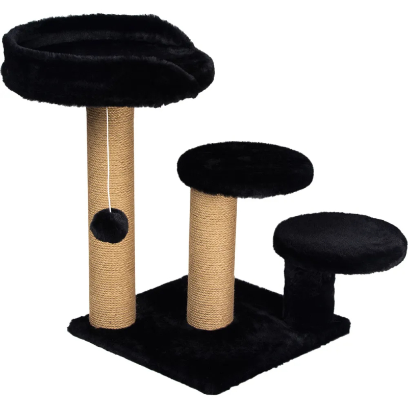 Kradsemøbel  Sort    Platforme  65 65 60 Cm
