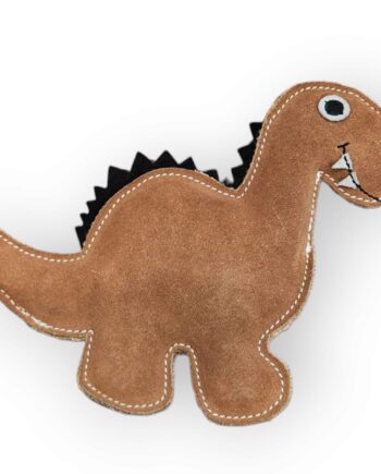 Petpower Namastay Dinosaur   Buffalo Ruskind Kokosfiber 24x18 Cm Hundelegetøj Genanvendelige Materialer Quot Quot Buffalo Ruskind Quot Quot Kokosfiber Alt Til Hunden