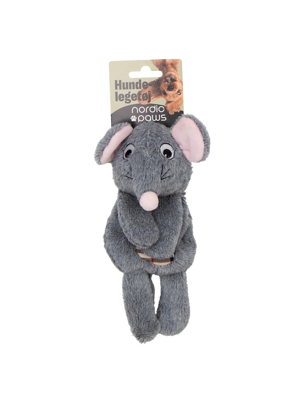 Meldgaard Nordic Paws Knitre Mus 20cm Hundelegetøj Hundelegetøj Polyester Alt Til Hunden