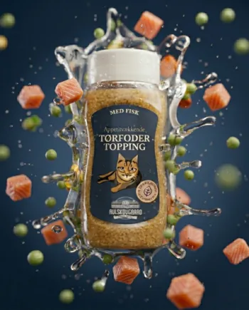 Tørfoder Topping Med Laks Til Kat