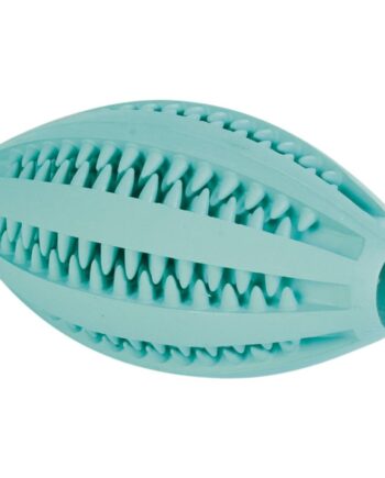Trixie Denta Fun Mintfresh Rugbybold 11   Cm Tandplejende Tyggelegetøj For Hunde Med Masserende Overflade